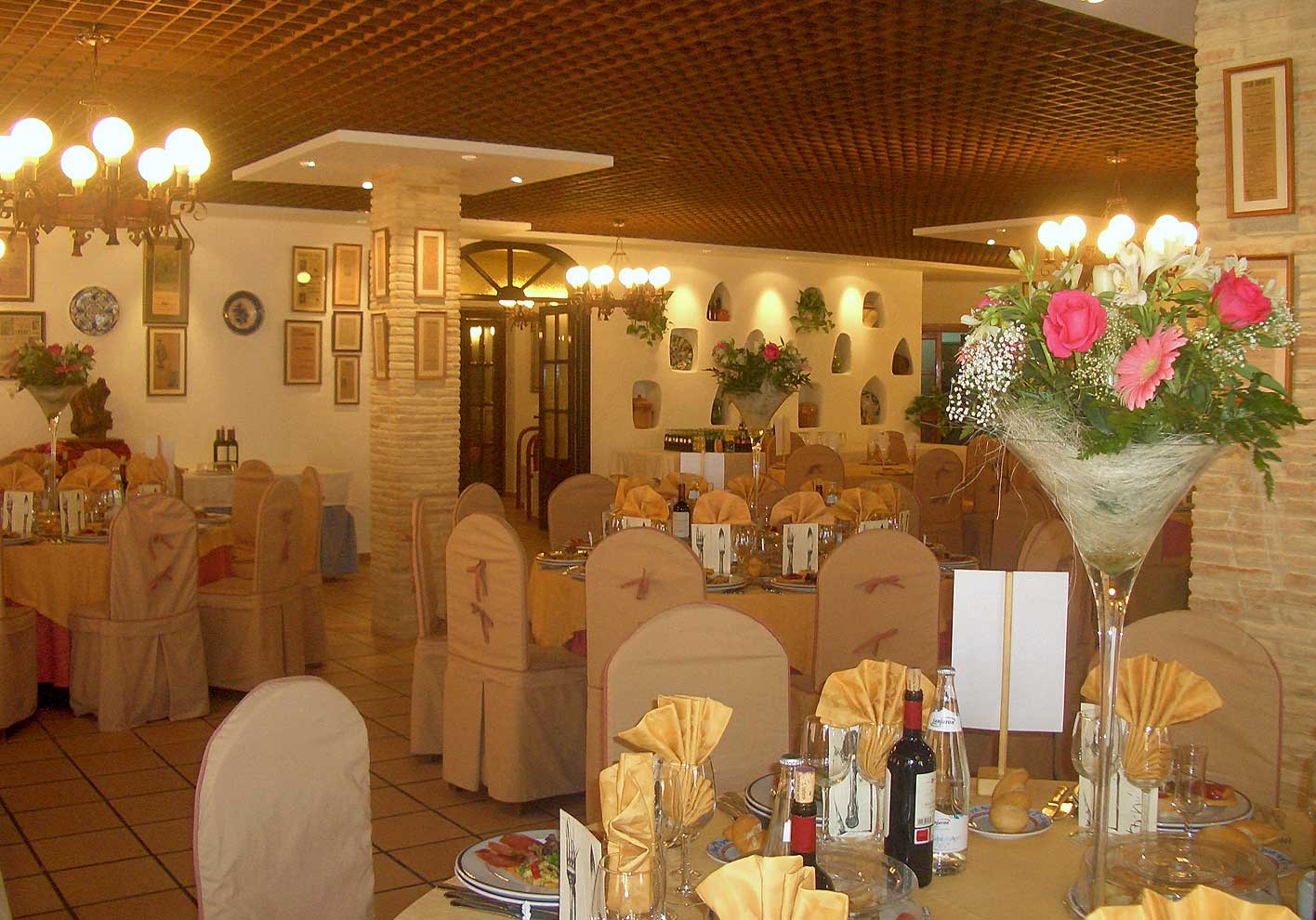 Comedor Privado del Hotel Restaurante Terraza Carmona en Vera, Almería