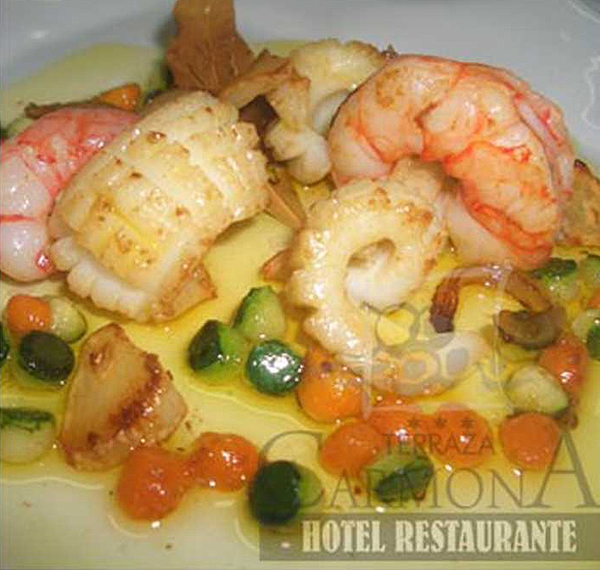RIZOS DE CALAMAR Y GAMBAS RIZOS DE CALAMAR Y GAMBAS